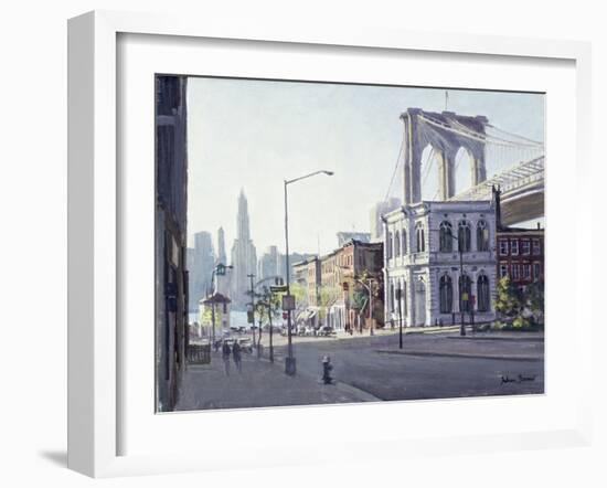 Brooklyn Bridge, New York-Julian Barrow-Framed Giclee Print