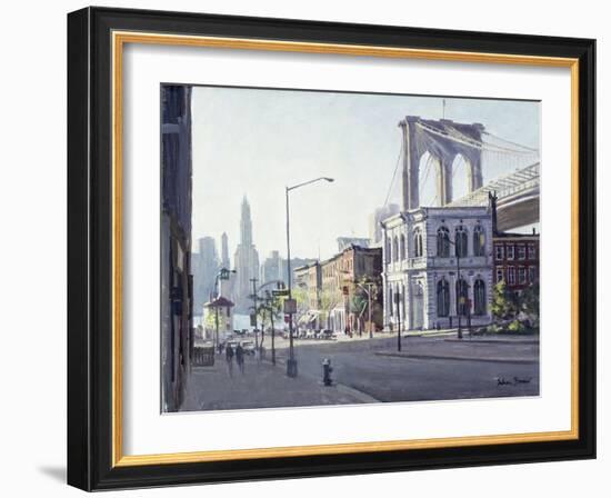 Brooklyn Bridge, New York-Julian Barrow-Framed Giclee Print