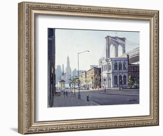 Brooklyn Bridge, New York-Julian Barrow-Framed Giclee Print