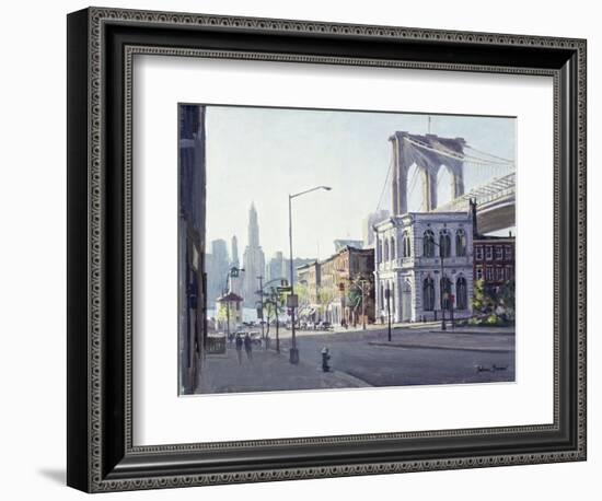 Brooklyn Bridge, New York-Julian Barrow-Framed Giclee Print