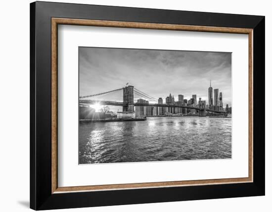 Brooklyn Bridge No. 3 B/W-Murray Bolesta-Framed Photographic Print