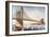 Brooklyn Bridge, NYC, 1881-Currier & Ives-Framed Giclee Print