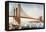 Brooklyn Bridge, NYC, 1881-Currier & Ives-Framed Premier Image Canvas