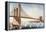 Brooklyn Bridge, NYC, 1881-Currier & Ives-Framed Premier Image Canvas