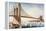 Brooklyn Bridge, NYC, 1881-Currier & Ives-Framed Premier Image Canvas