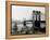 Brooklyn Bridge Over East River and Surrounding Area-null-Framed Premier Image Canvas