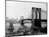 Brooklyn Bridge Over East River and Surrounding Area-null-Mounted Photographic Print