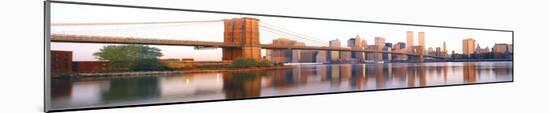 Brooklyn Bridge over East River-null-Mounted Art Print