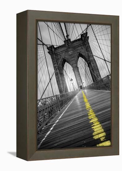 Brooklyn Bridge - Pop-Moises Levy-Framed Premier Image Canvas