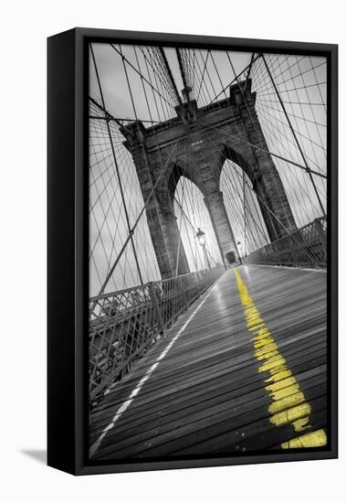 Brooklyn Bridge - Pop-Moises Levy-Framed Premier Image Canvas