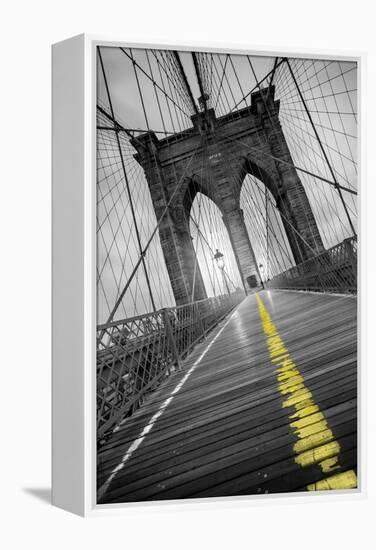 Brooklyn Bridge - Pop-Moises Levy-Framed Premier Image Canvas