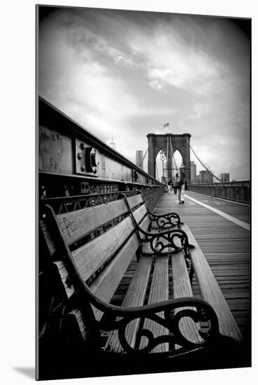 Brooklyn Bridge Promenade-Jessica Jenney-Mounted Giclee Print