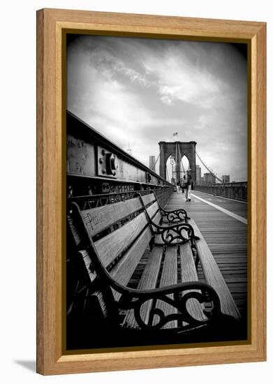 Brooklyn Bridge Promenade-Jessica Jenney-Framed Premier Image Canvas