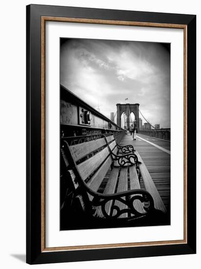 Brooklyn Bridge Promenade-Jessica Jenney-Framed Giclee Print