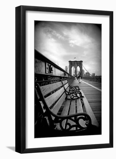 Brooklyn Bridge Promenade-Jessica Jenney-Framed Giclee Print