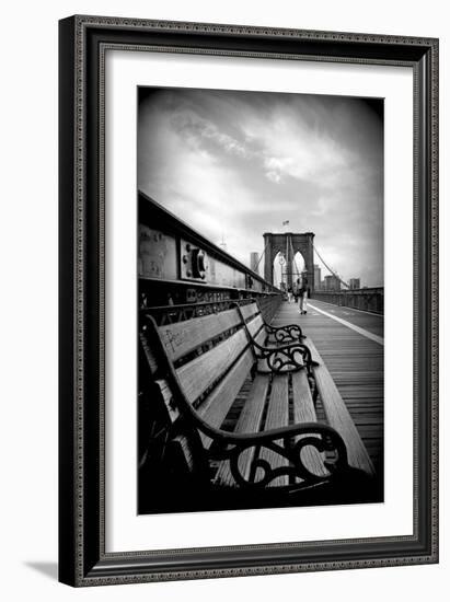 Brooklyn Bridge Promenade-Jessica Jenney-Framed Giclee Print