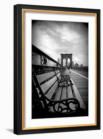 Brooklyn Bridge Promenade-Jessica Jenney-Framed Giclee Print