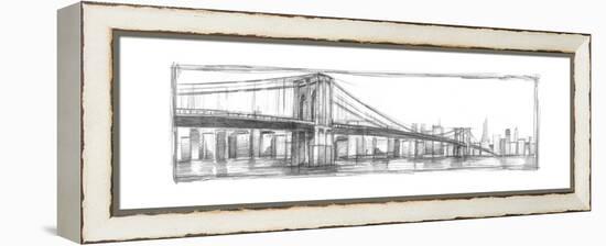 Brooklyn Bridge Sketch-Ethan Harper-Framed Stretched Canvas