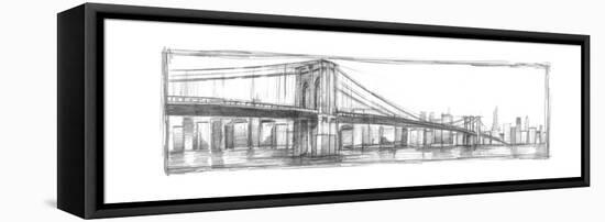 Brooklyn Bridge Sketch-Ethan Harper-Framed Stretched Canvas
