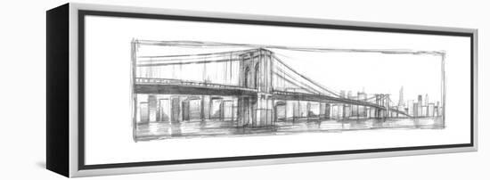 Brooklyn Bridge Sketch-Ethan Harper-Framed Stretched Canvas