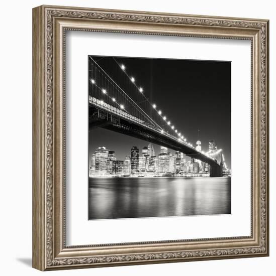 Brooklyn Bridge, Study 3, New York City, 2013-Marcin Stawiarz-Framed Art Print