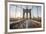 Brooklyn Bridge Sunrise-Alan Copson-Framed Giclee Print