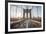 Brooklyn Bridge Sunrise-Alan Copson-Framed Giclee Print