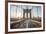 Brooklyn Bridge Sunrise-Alan Copson-Framed Giclee Print