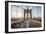 Brooklyn Bridge Sunrise-Alan Copson-Framed Giclee Print