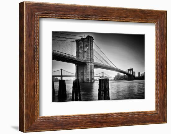 Brooklyn Bridge Sunrise-Martin Froyda-Framed Photographic Print