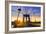 Brooklyn Bridge Sunset New York Manhattan Skyline NY NYC USA-holbox-Framed Photographic Print