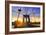 Brooklyn Bridge Sunset New York Manhattan Skyline NY NYC USA-holbox-Framed Photographic Print