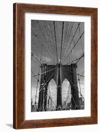 Brooklyn Bridge Tones-Jessica Jenney-Framed Photographic Print