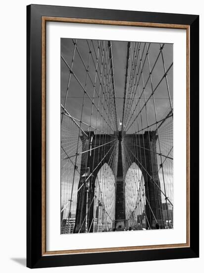 Brooklyn Bridge Tones-Jessica Jenney-Framed Photographic Print