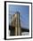 Brooklyn Bridge Tower and Lower Manhattan-Tom Grill-Framed Photographic Print