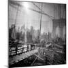 Brooklyn Bridge Triple-Evan Morris Cohen-Mounted Photographic Print