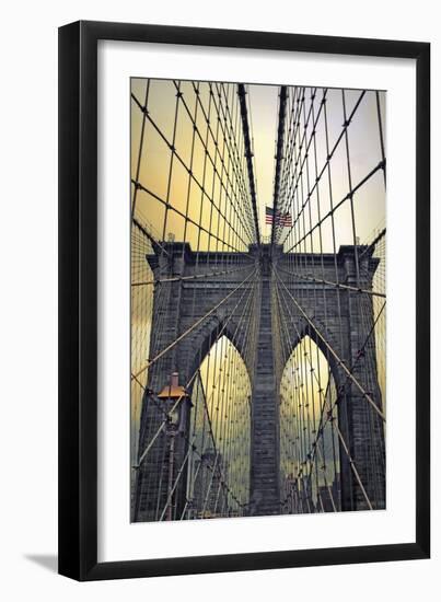 Brooklyn Bridge Twilight-Jessica Jenney-Framed Giclee Print