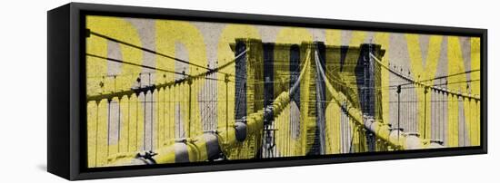 Brooklyn Bridge Type-Emily Navas-Framed Stretched Canvas