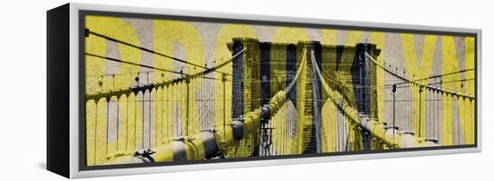 Brooklyn Bridge Type-Emily Navas-Framed Stretched Canvas