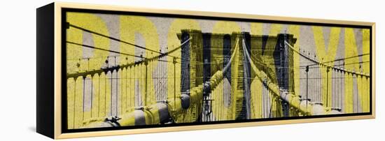 Brooklyn Bridge Type-Emily Navas-Framed Stretched Canvas