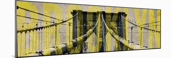 Brooklyn Bridge Type-Emily Navas-Mounted Photographic Print