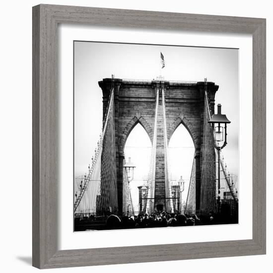 Brooklyn Bridge View-Philippe Hugonnard-Framed Photographic Print