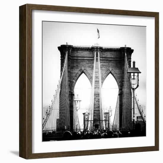 Brooklyn Bridge View-Philippe Hugonnard-Framed Photographic Print