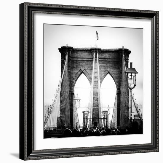 Brooklyn Bridge View-Philippe Hugonnard-Framed Photographic Print