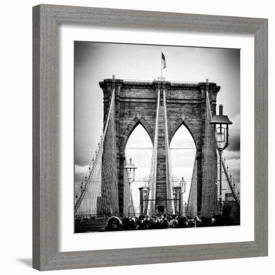 Brooklyn Bridge View-Philippe Hugonnard-Framed Photographic Print