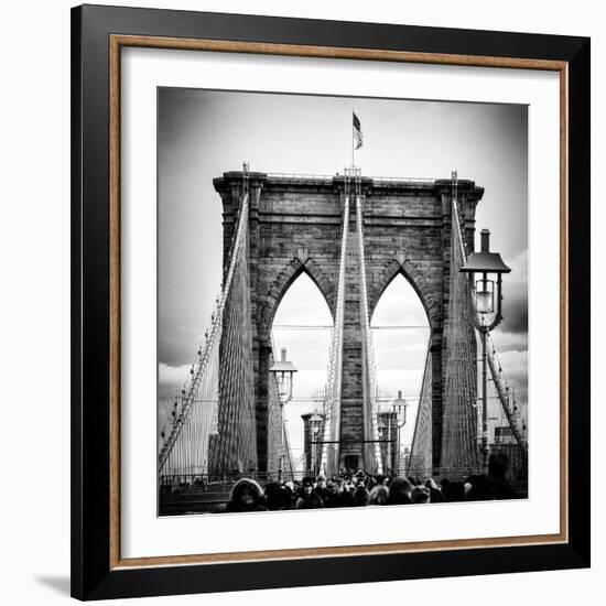 Brooklyn Bridge View-Philippe Hugonnard-Framed Photographic Print