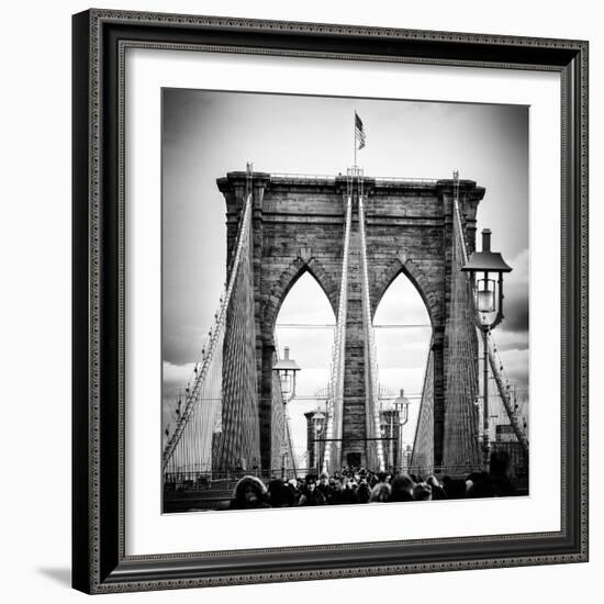 Brooklyn Bridge View-Philippe Hugonnard-Framed Photographic Print