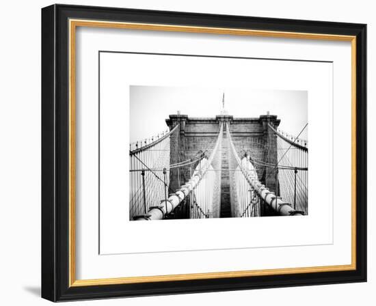 Brooklyn Bridge View-Philippe Hugonnard-Framed Art Print