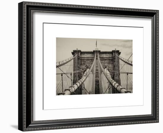 Brooklyn Bridge View-Philippe Hugonnard-Framed Art Print