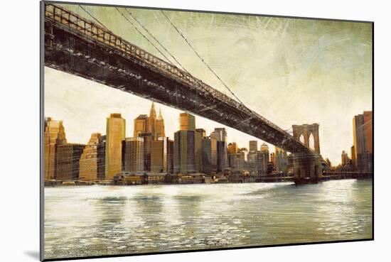 Brooklyn Bridge View-Matthew Daniels-Mounted Art Print